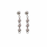 Orecchini Links Caviale in Rodio