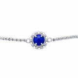 Gemma Bracelet in Silver with Lapis
