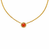 Collana Gemma con Corniola in Oro