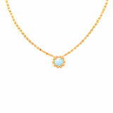 Gemma Necklace in Gold with Turquoise