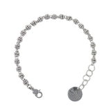 Bracciale Links Caviale in Rodio