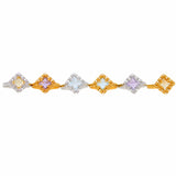 Quadra Ring in Gold with Amethyst, Small