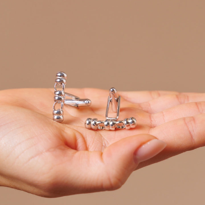 Raise the Bar Cufflinks in Silver