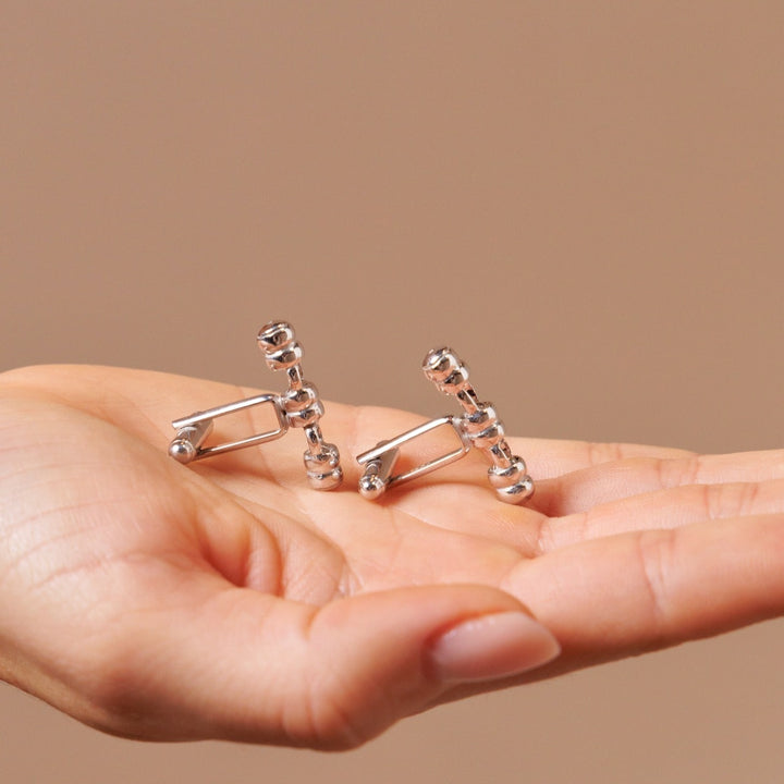 Raise the Bar Cufflinks in Silver