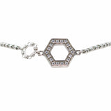 Super Deco Bracelet in Silver with Pavé