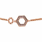 Super Deco Bracelet in Rose Gold with Pavé