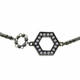 Super Deco Bracelet in Black with Pavé