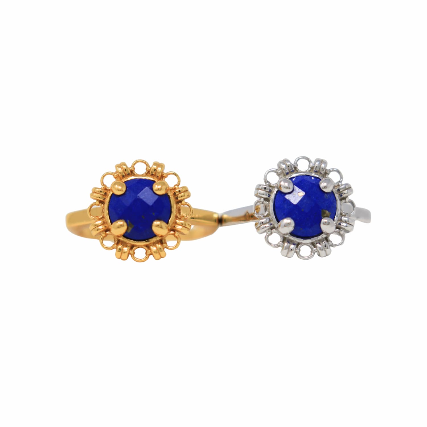 Gemma Ring in Silver with Lapis