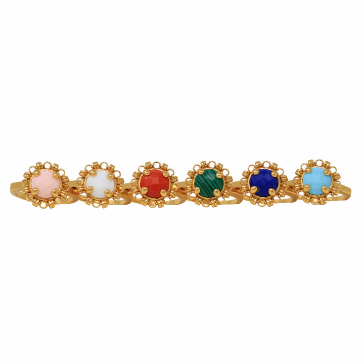 Gemma Ring in Gold with Lapis