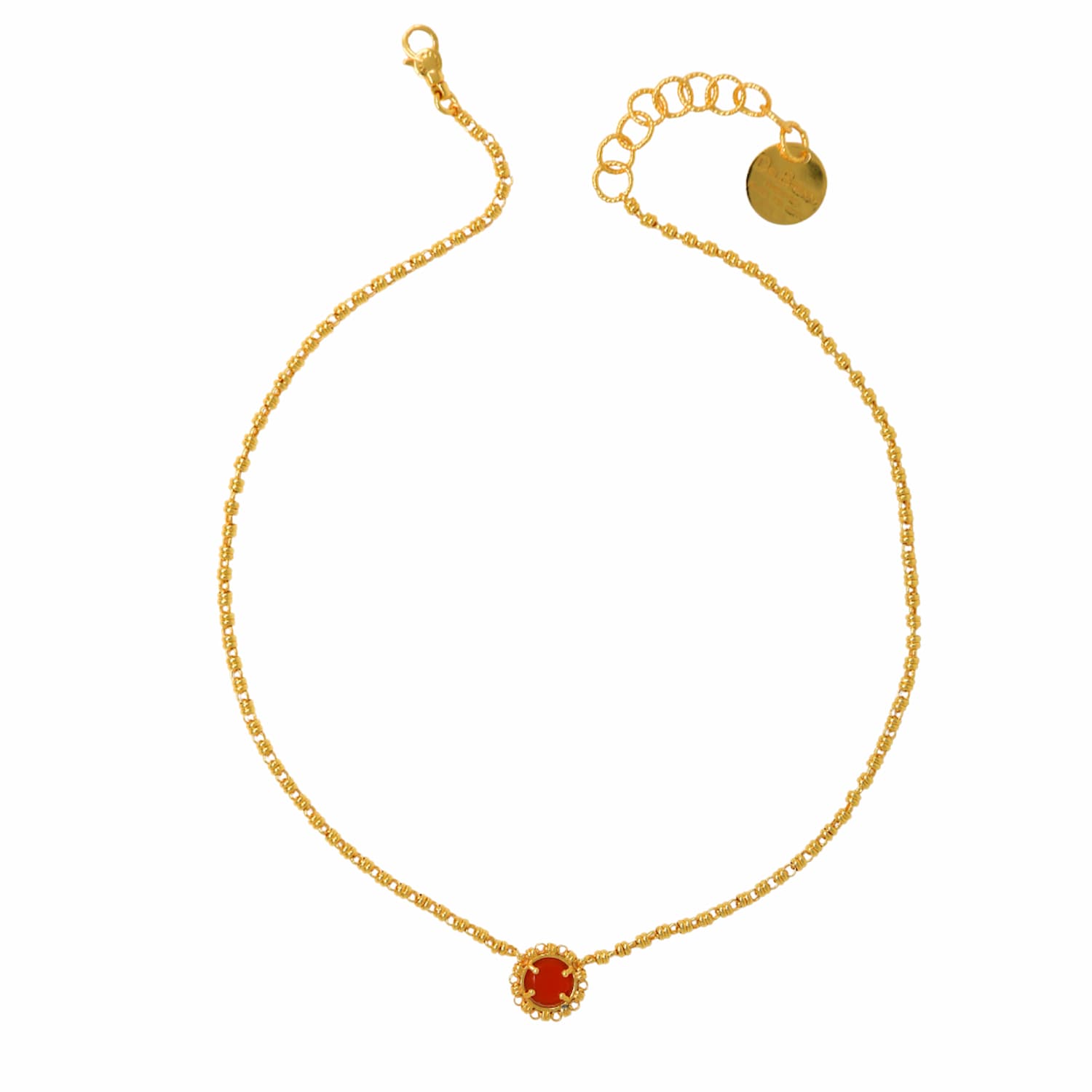 Collana Gemma in Oro con Corniola