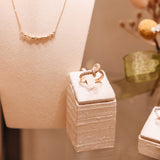 Knot Ring in 18k Yellow Gold with Diamonds