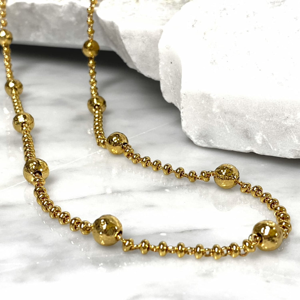 Bubbles Necklace in Gold
