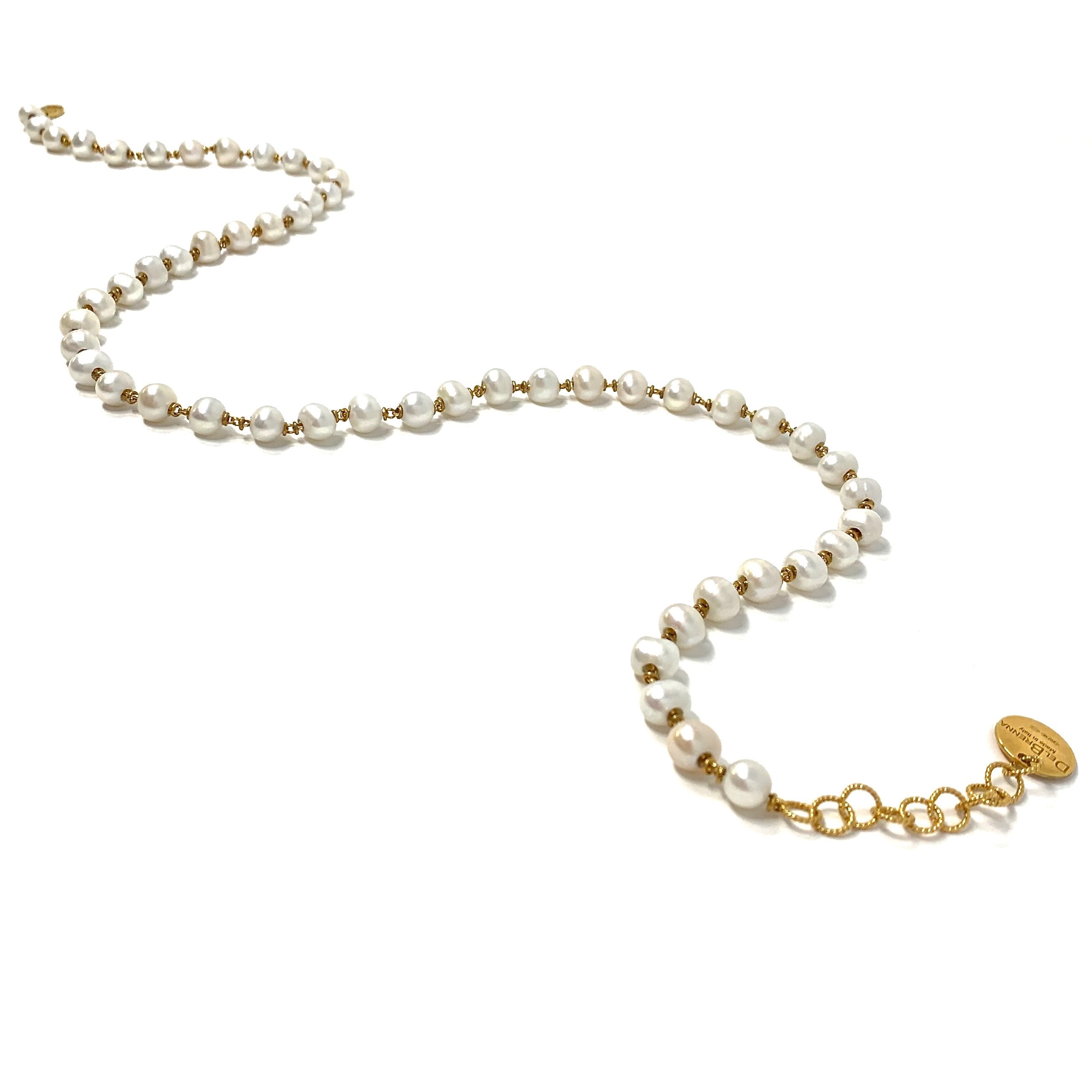 Freshwater Pearls Necklace in Gold