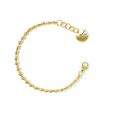 Diamond Beads Bracelet in Gold