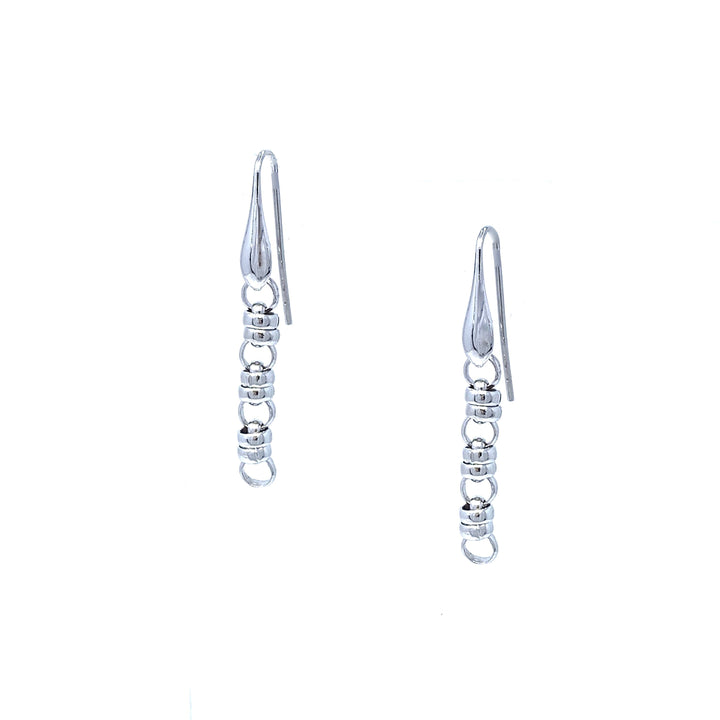 Links 5mm Earrings in Silver, Short