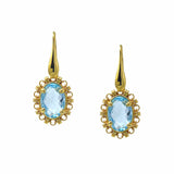 Aperitivo Earrings in Gold with Blue Topaz
