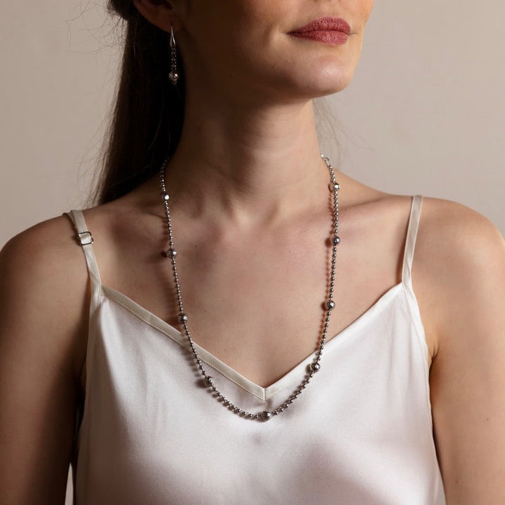 Bubbles Necklace in Silver