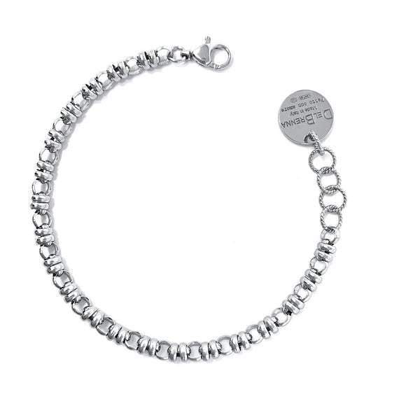 Links 5mm Bracelet Rhodium