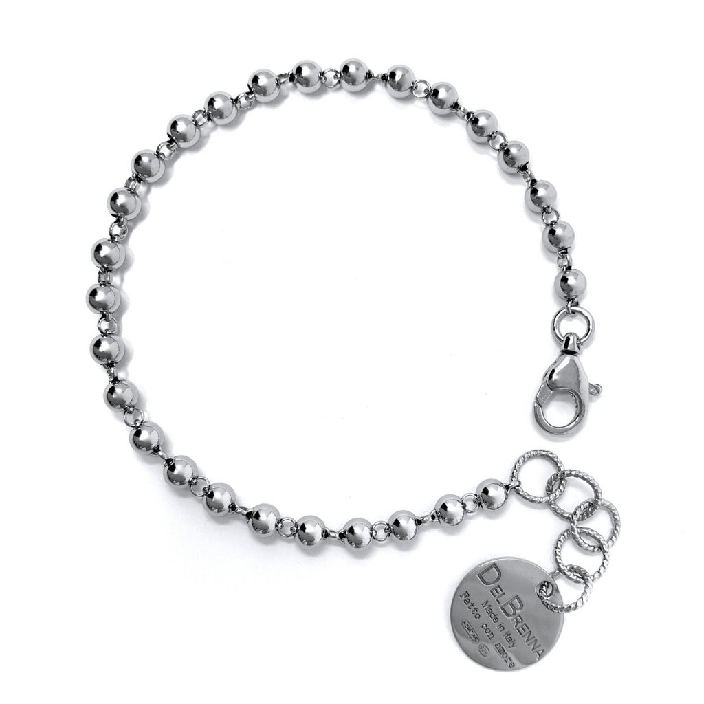 Beads 3mm Bracelet in Silver