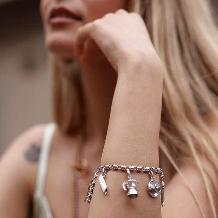 Espresso Cup Charm in Silver