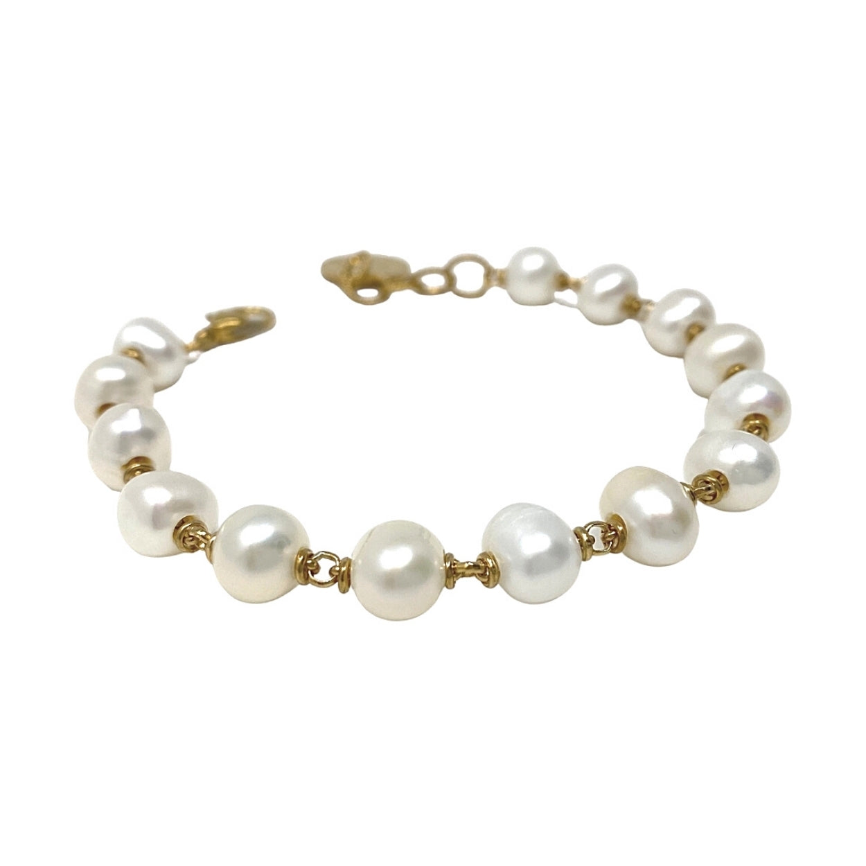 Freshwater Pearls Bracelet in Gold