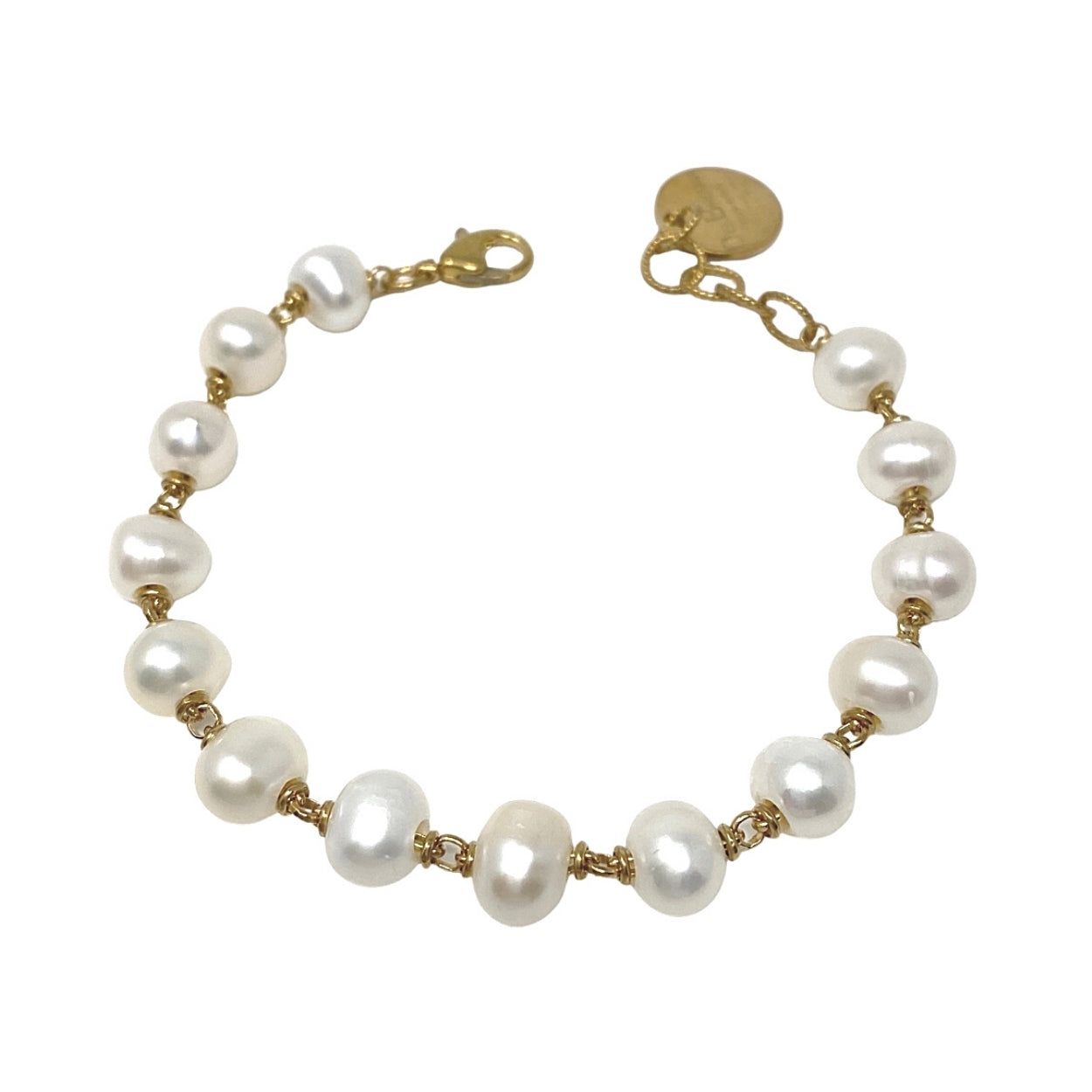 Freshwater Pearls Bracelet in Gold