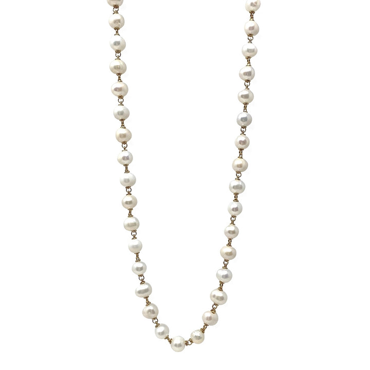 Freshwater Pearls Necklace in Gold