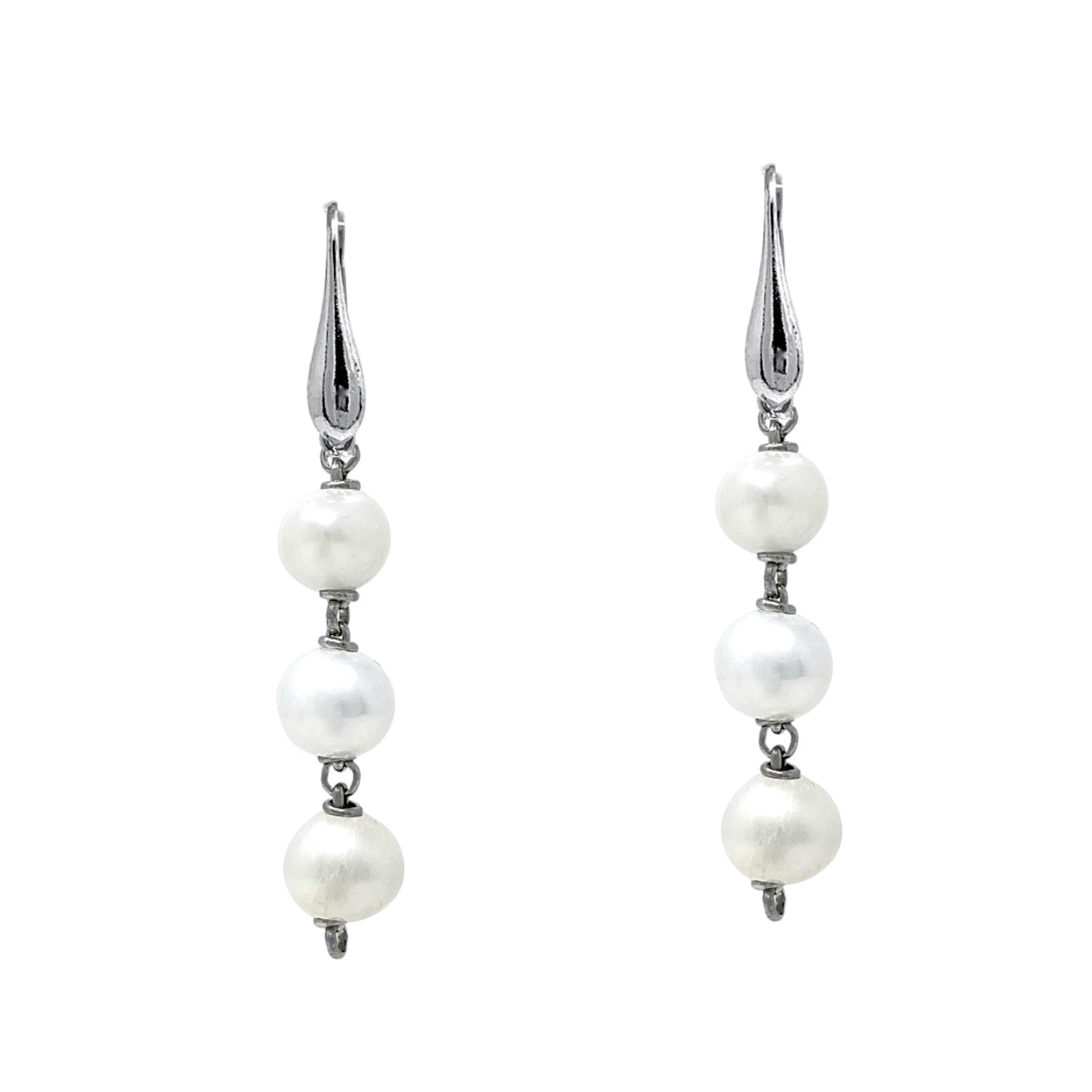 Freshwater Pearls Earrings in Silver