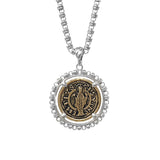 Filary Pendant in Gold & Silver with Cortona Coin