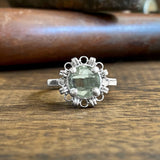 Mini Filary Ring in Silver with Prasiolite