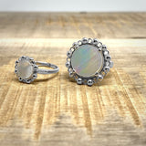 Piazza Ring in Silver with Mother of Pearl