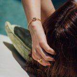 Mini Filary Bracelet in Gold with Prasiolite