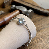 Mini Filary Bracelet in Silver with Blue Topaz