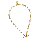 Wispy Toggle Necklace in Gold