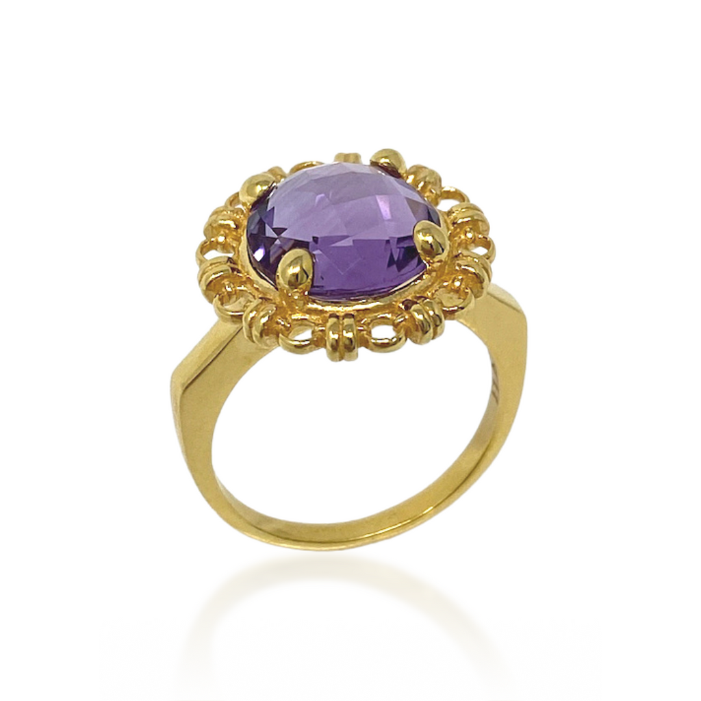 Filary Ring in Gold with Amethyst