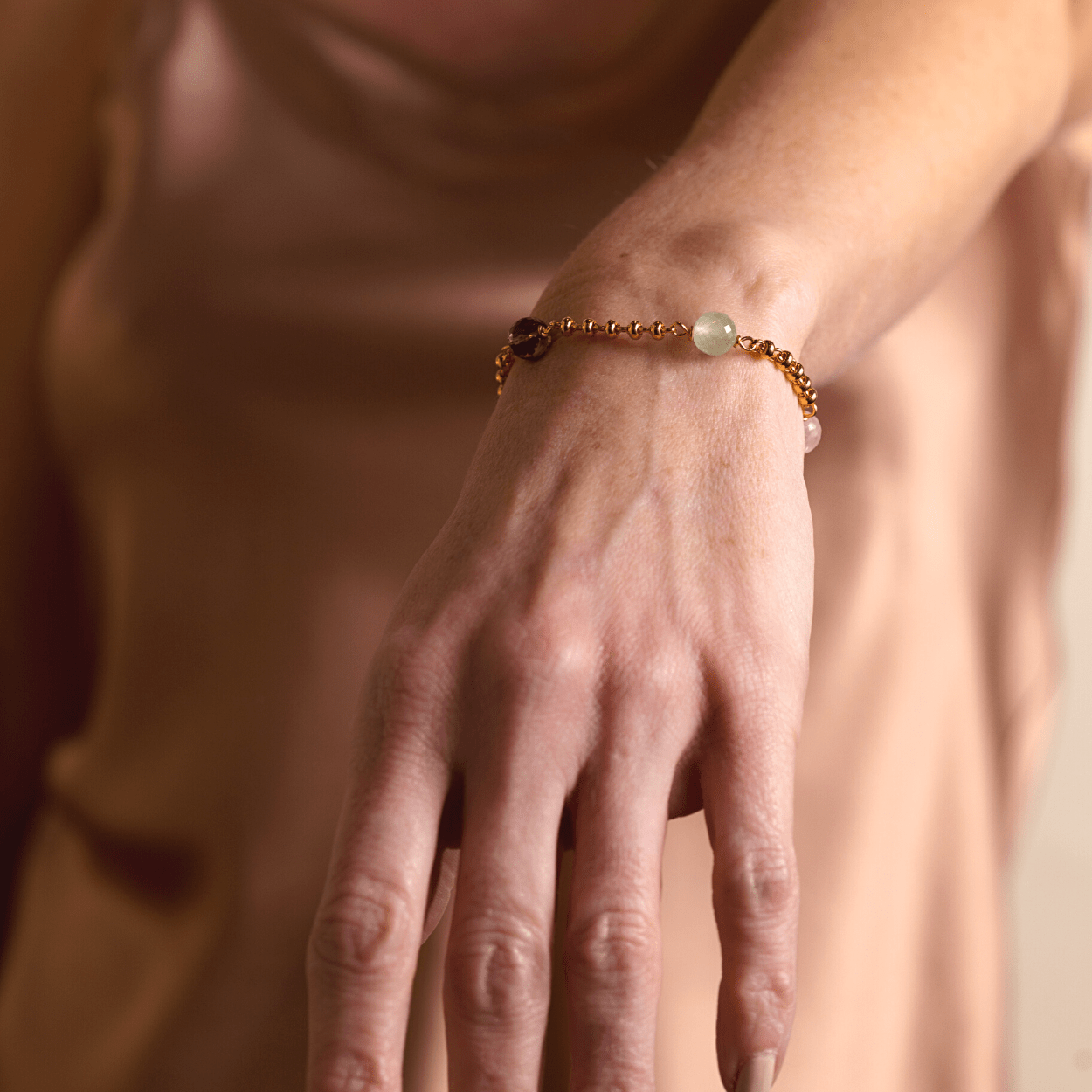 Bubbles Color Bracelet in Gold