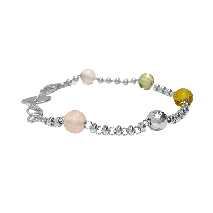 Bubbles Color Bracelet in Silver