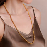 Mini Etruscan Links Necklace in Gold