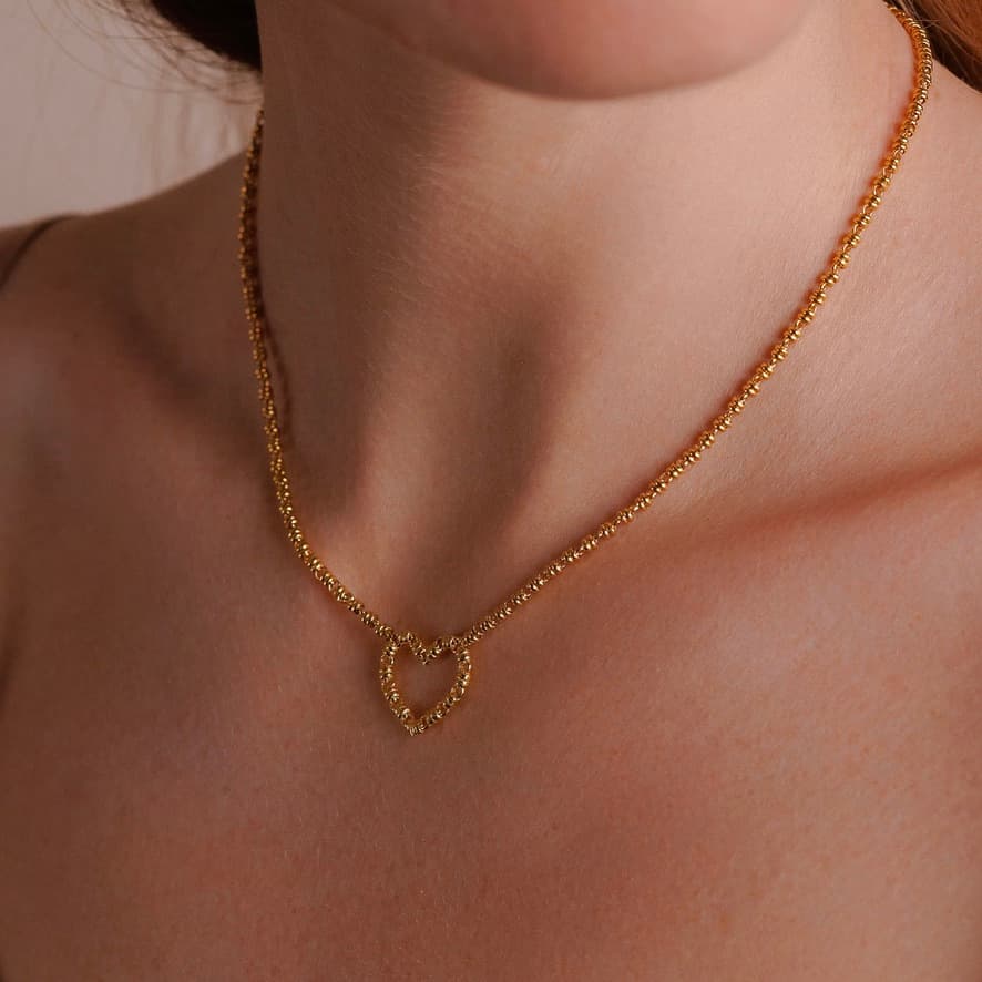 Mini Amore Necklace in Gold