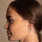 Ciambelle 3mm Earrings in Silver, Short