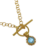 Wispy Toggle Necklace in Gold