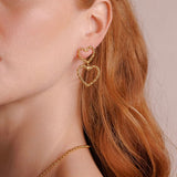 Mini Amore Statement Earrings in Gold
