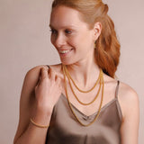Mini Etruscan Links Necklace in Gold
