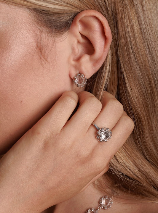 Vivaldi Summer Stud Earrings in Silver