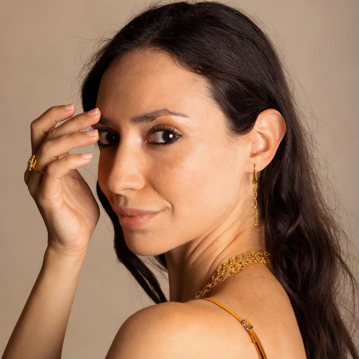 Ponte Vecchio Earrings in Gold