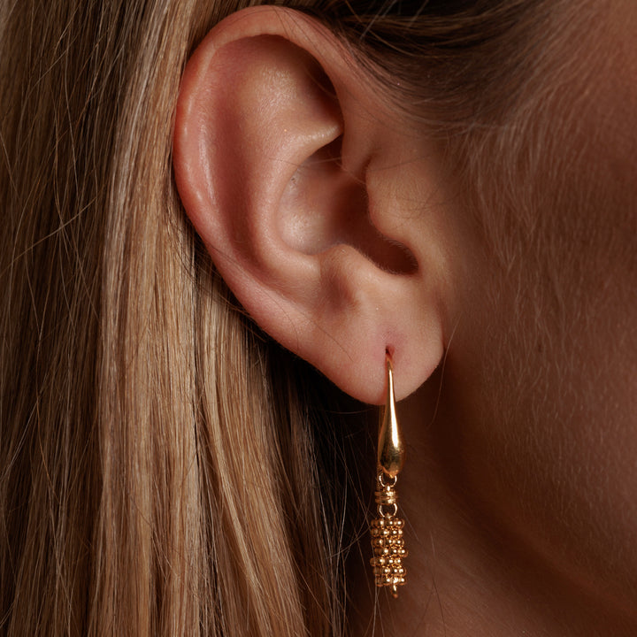 Mini Figaro Earrings in Gold