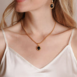 Aperitivo Pendant in Gold with Onyx