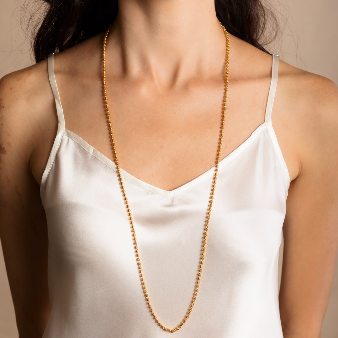Links 3mm Necklace in Gold